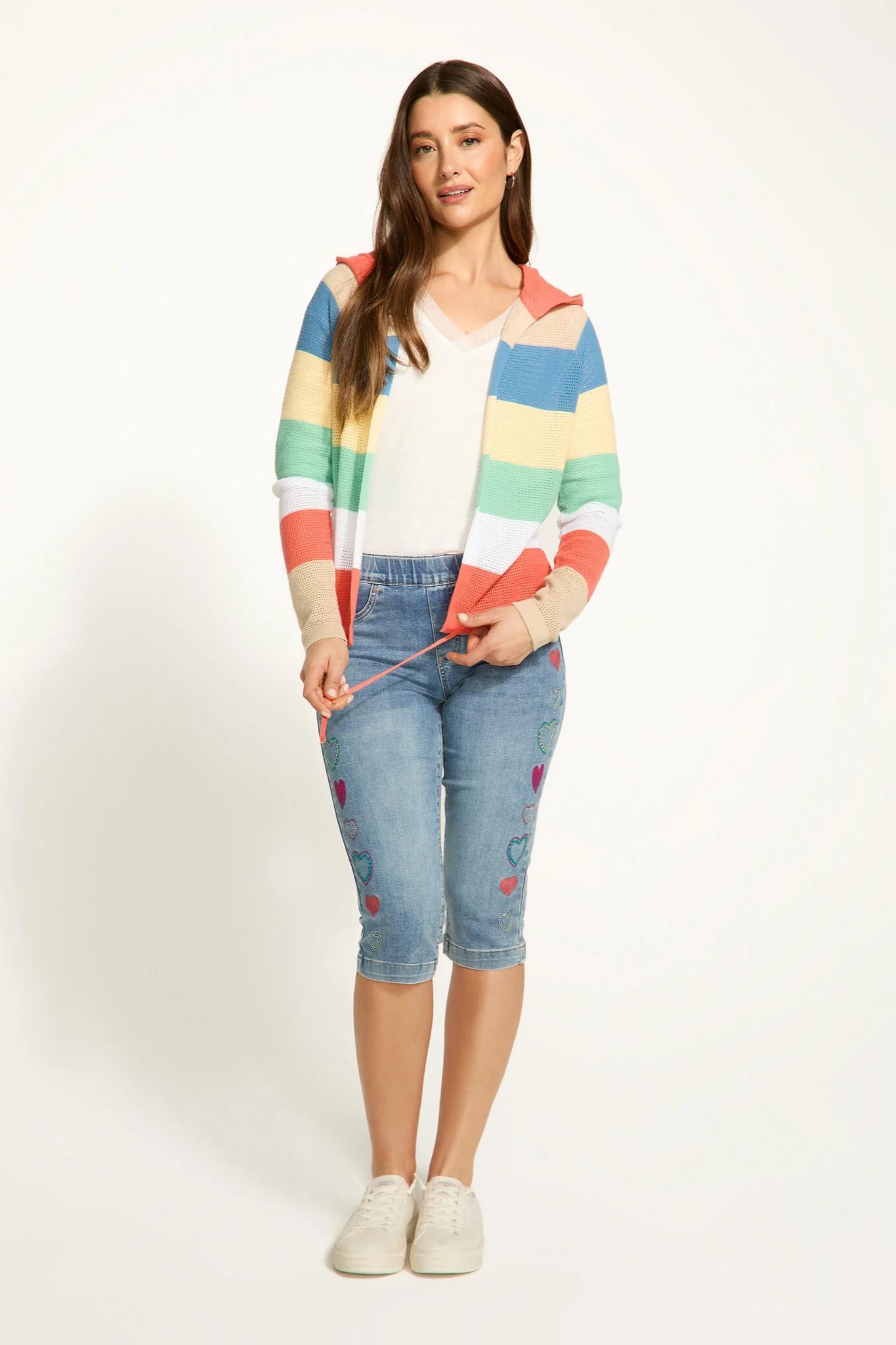 Parasol Rugby Striped Hoodie Sweater Product Image