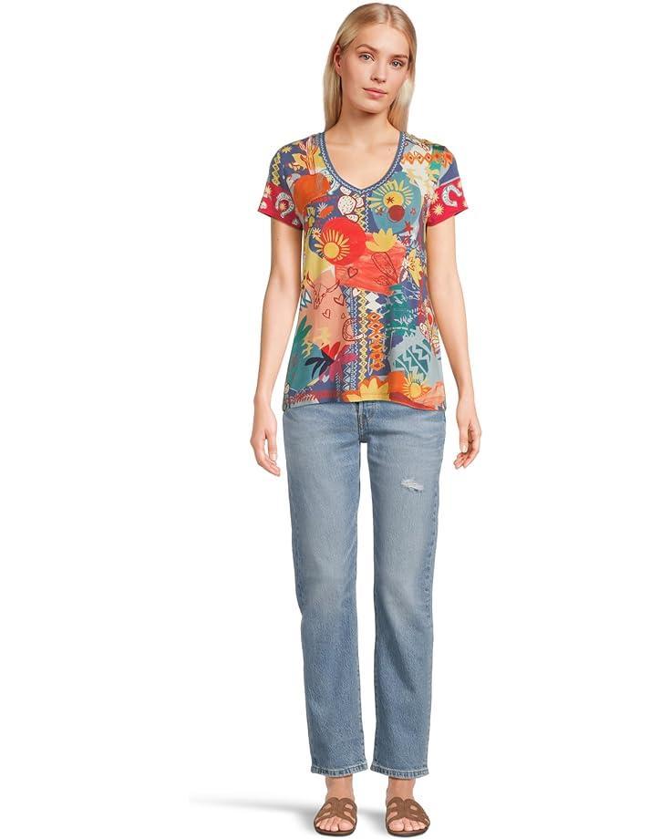 The Janie Favorite Short Sleeve Crew Neck Tee- Kal Product Image