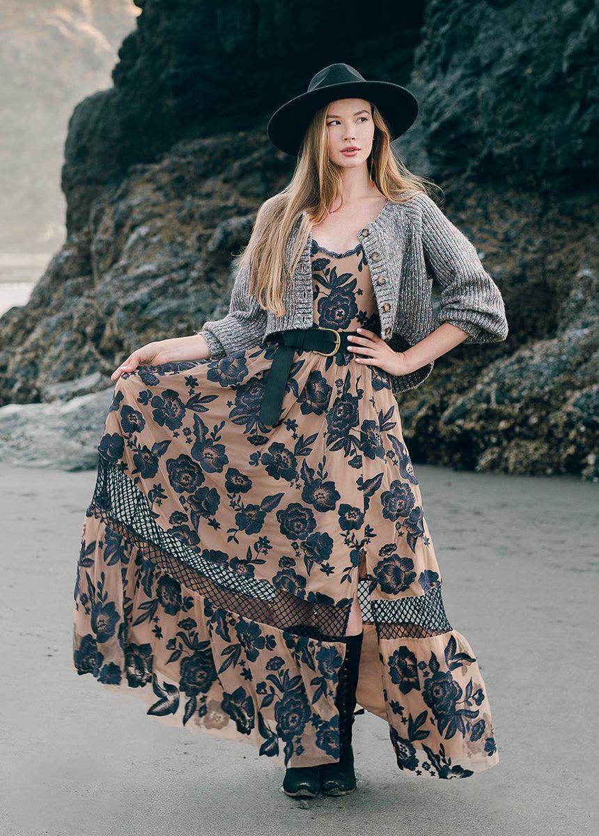 Paulina Dress in Charcoal Female Product Image