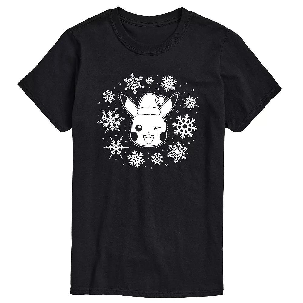 Big & Tall Pokemon Snowflakes Tee, Mens Product Image
