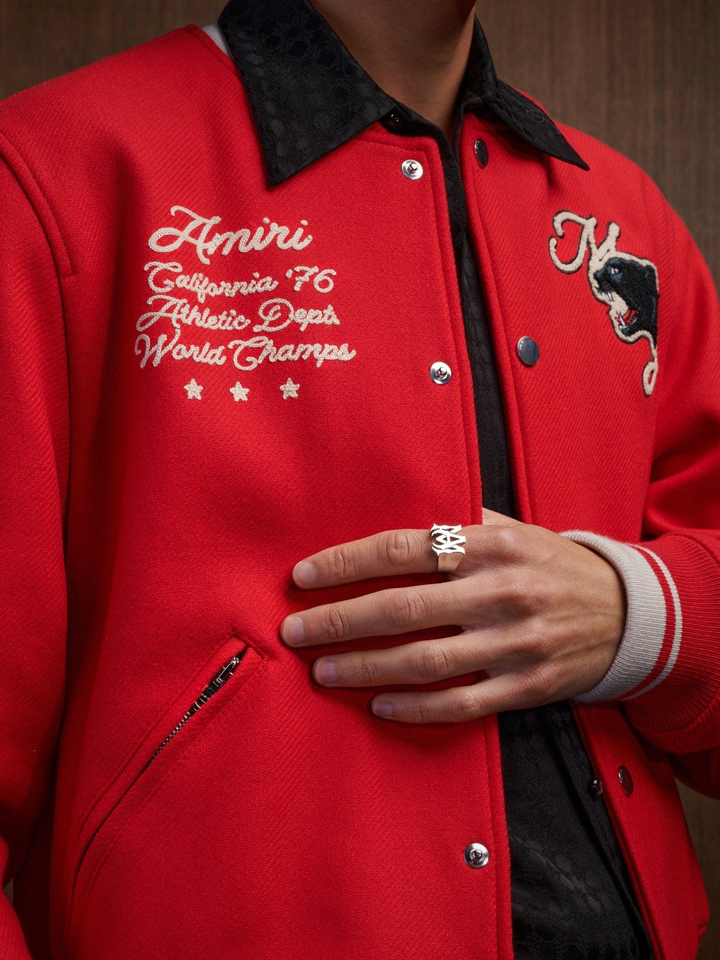 AMIRI PANTHER BOMBER - Varsity Red Male Product Image