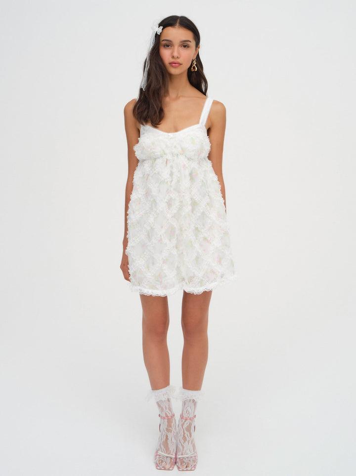 Nova Mini Dress — White Product Image