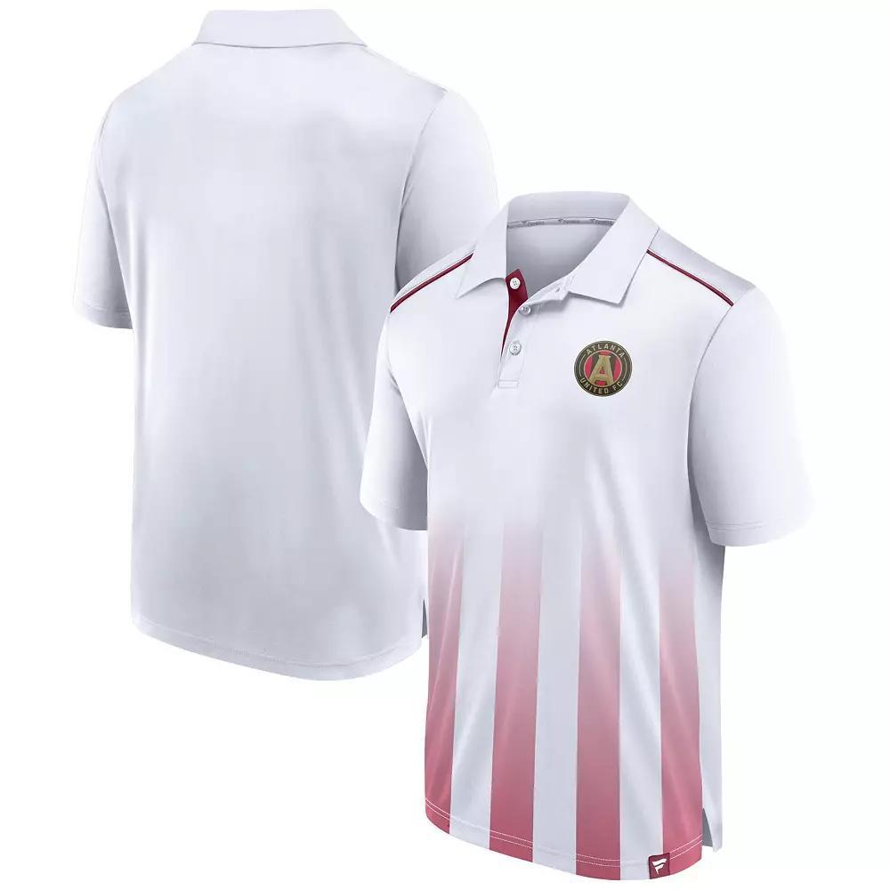 Mens Fanatics Branded White Atlanta United FC Line Up Fade Polo Product Image