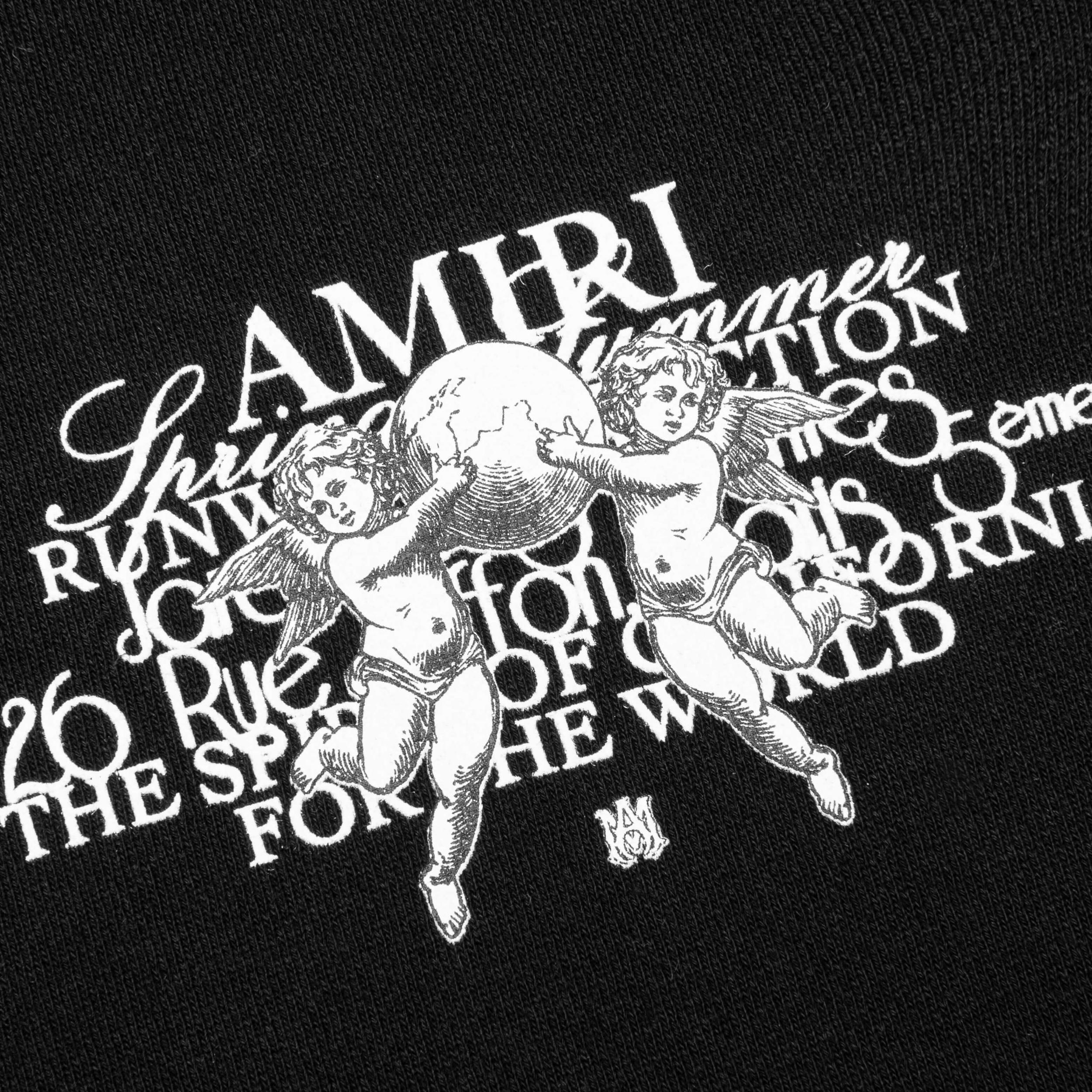 Cherub Text Hoodie - Black Male Product Image