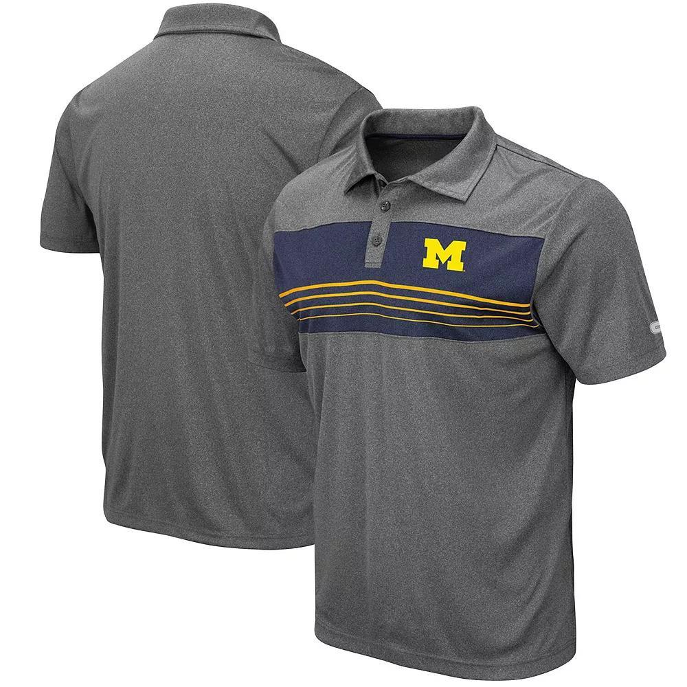 Men's Colosseum Heathered Charcoal Washington State Cougars Smithers Polo, Size: Small, Wsc Charco Product Image