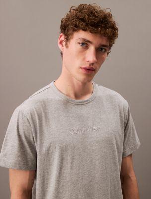 Calvin Klein Men's Calvin Klein Logo Sleep T-Shirt - White - S Product Image