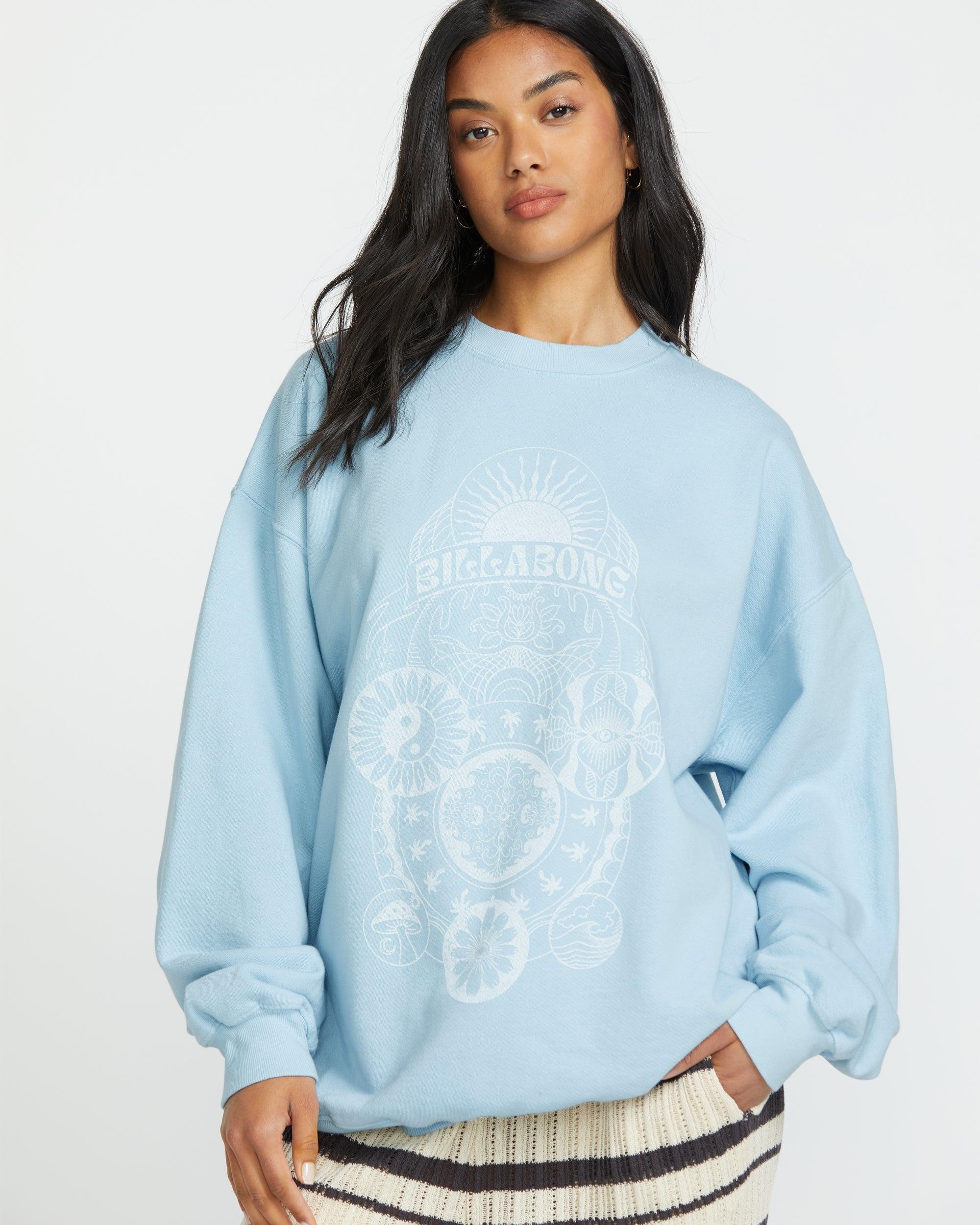 Ride In Crew Sweatshirt - Washed Chambray Female Product Image