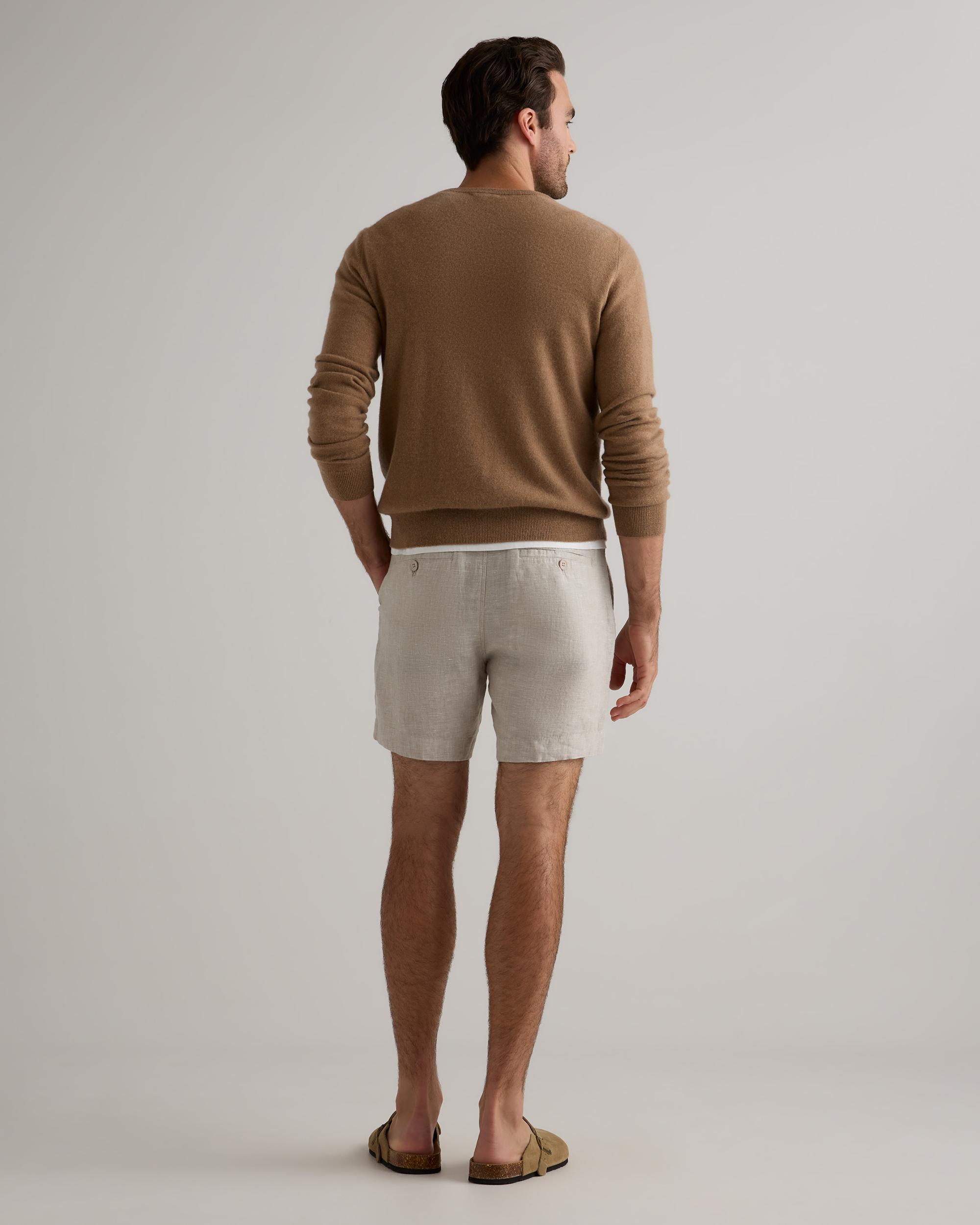 Quince | Men's 100% European Linen 7" Trouser Shorts Product Image