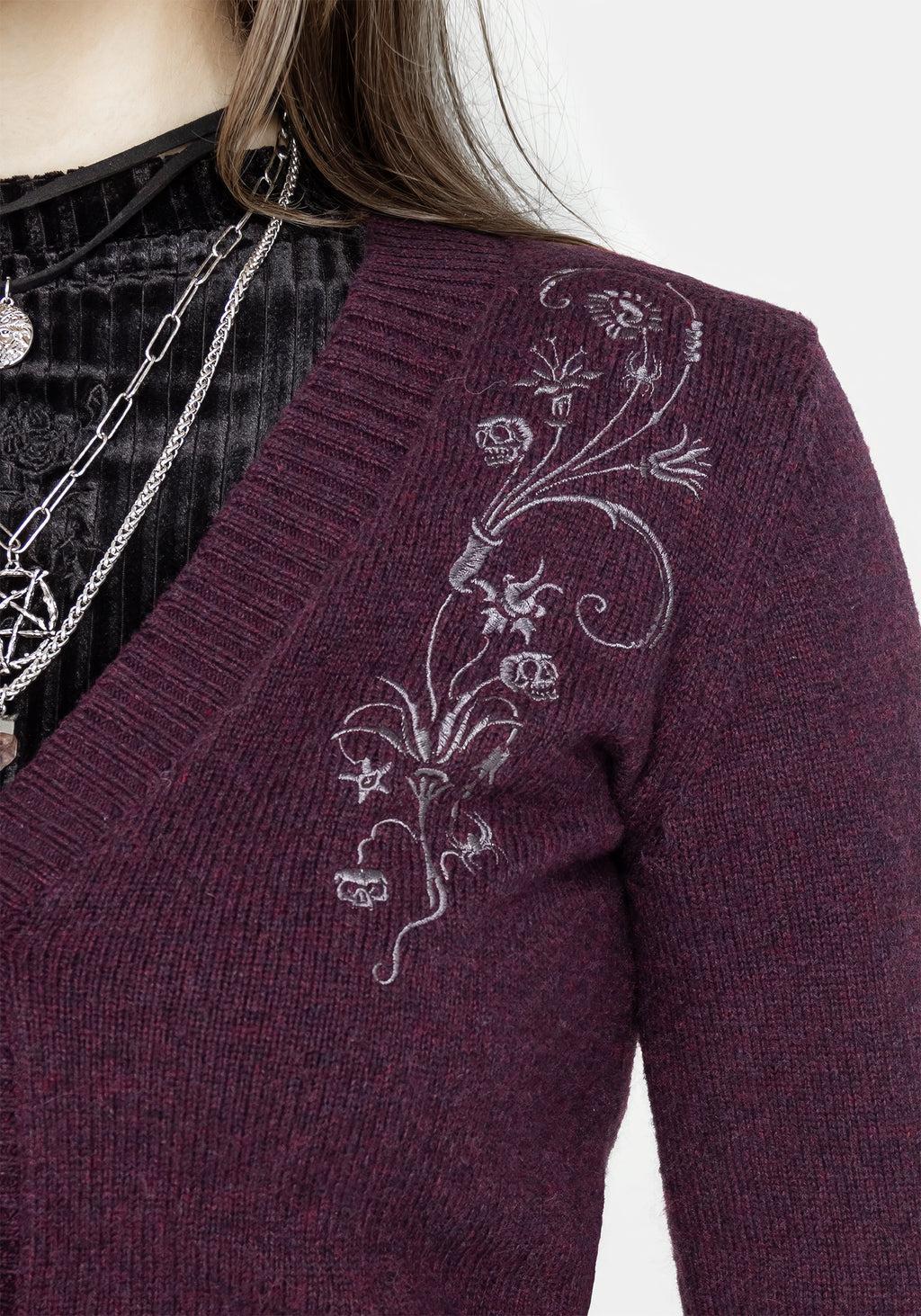 Poe Embroidered Cardigan Product Image