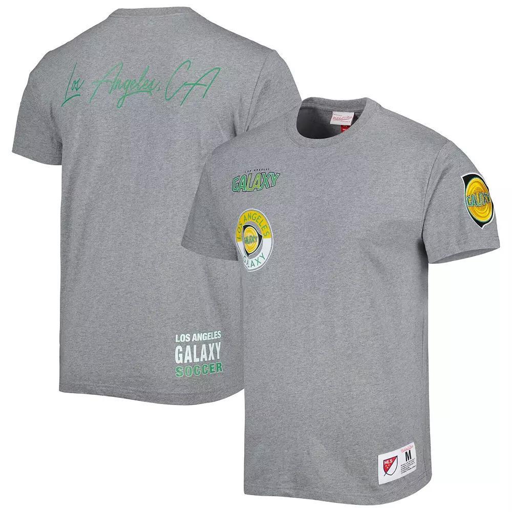 Men's Mitchell & Ness Gray LA Galaxy City Tee, Size: Large, Grey Product Image