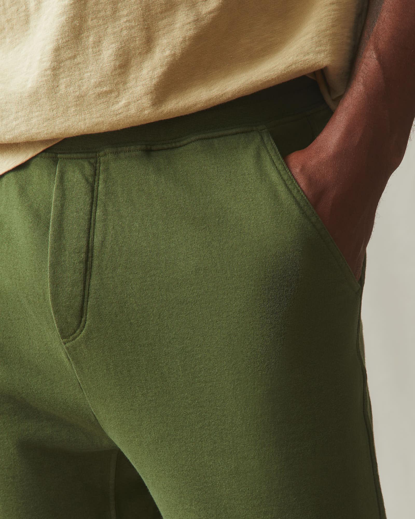 Men's French Terry Straight Pant - Chive Product Image