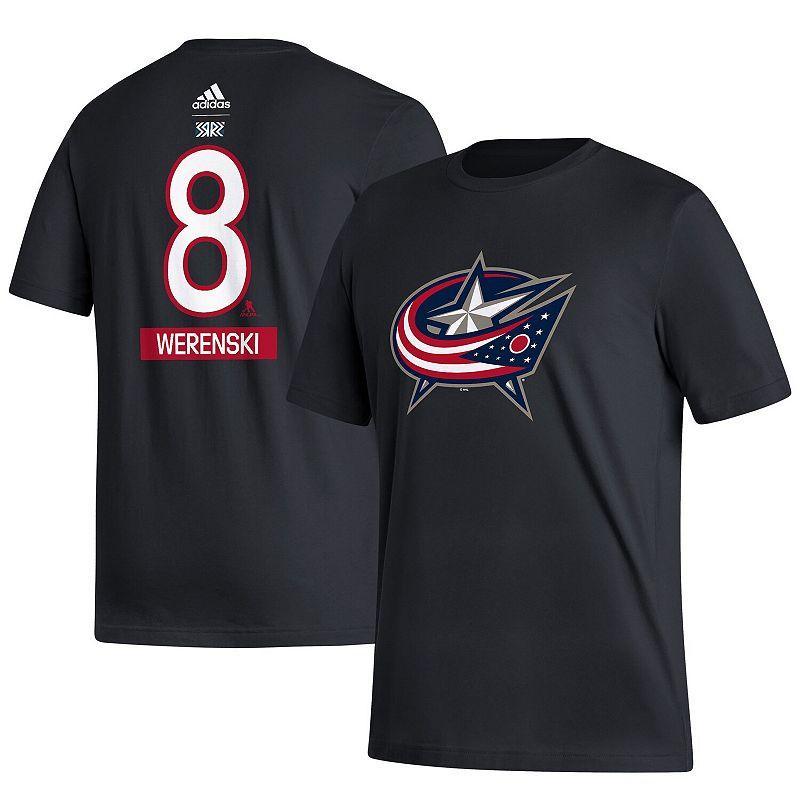Mens adidas Jamie Benn Black Dallas Stars Reverse Retro 2.0 Name & Number T-Shirt Product Image