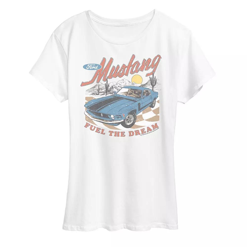 Womens Ford Mustang Fuel The Dream Graphic Tee Product Image
