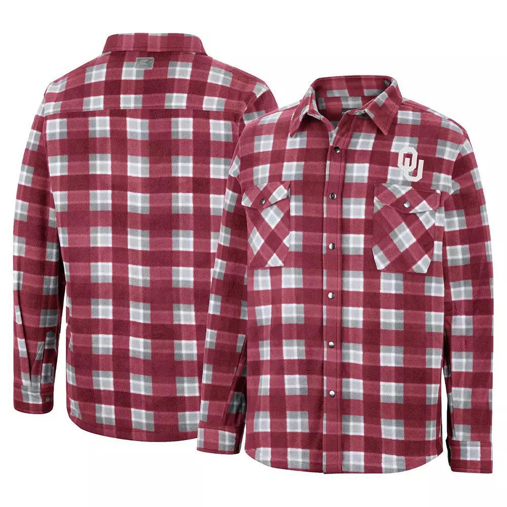 Men's Colosseum Scarlet Ohio State Buckeyes Ellis Full-Snap Jacket, Size: Medium, Red Product Image
