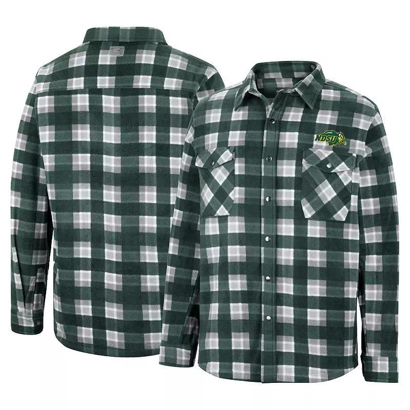 Men's Colosseum Green Tulane Green Wave Ellis Full-Snap Jacket, Size: Large, Nc2 Green Product Image