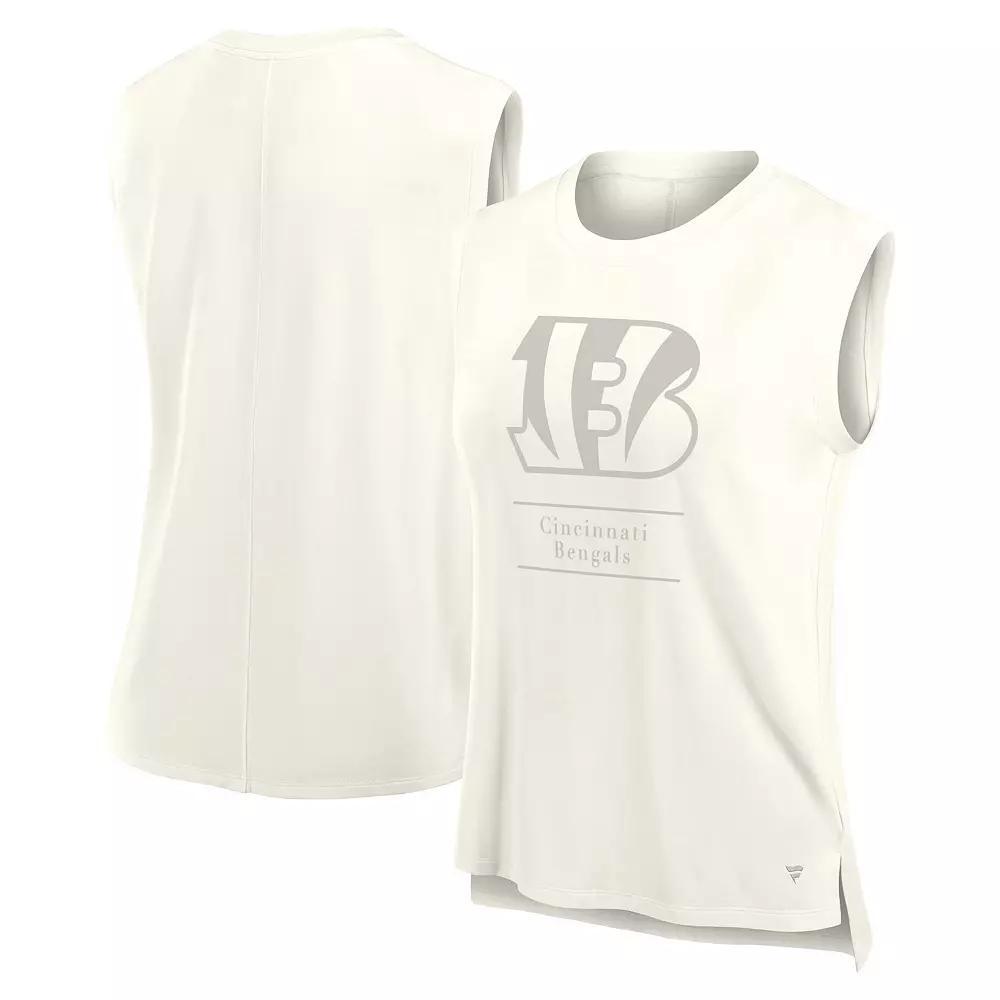 Women's Fanatics Cream Cincinnati Bengals Studio Embrace Tank Top, Size: Medium, Beige Product Image