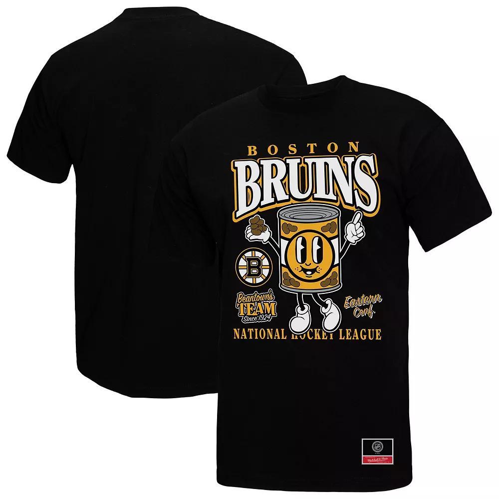 Men's Mitchell & Ness Black Boston Bruins Local Food T-Shirt, Size: Large Product Image