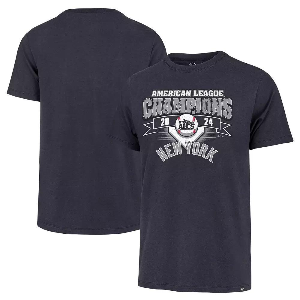 Men's '47 Navy New York Yankees 2024 American League Champions Franklin T-Shirt, Size: 2XL, Blue Product Image
