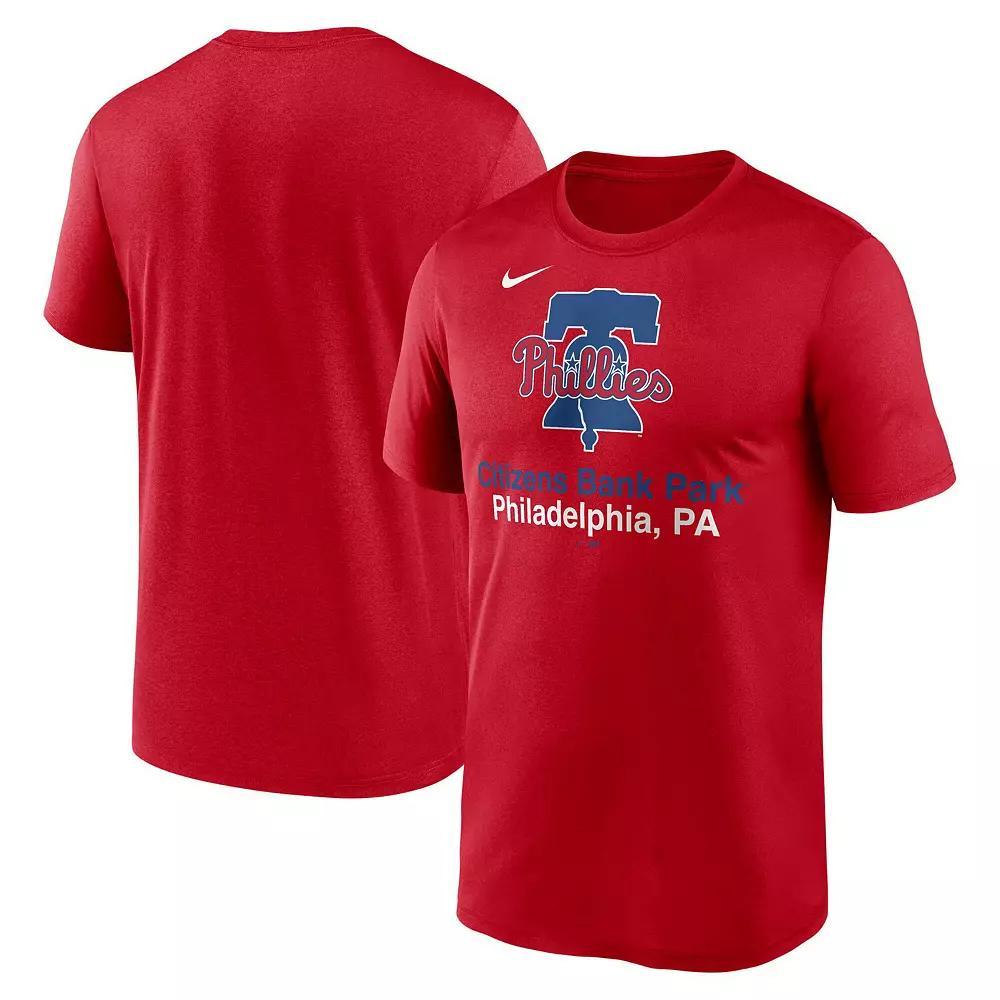 Men's Nike Red Philadelphia Phillies Stadium Legend Performance T-Shirt, Size: 2XL Product Image