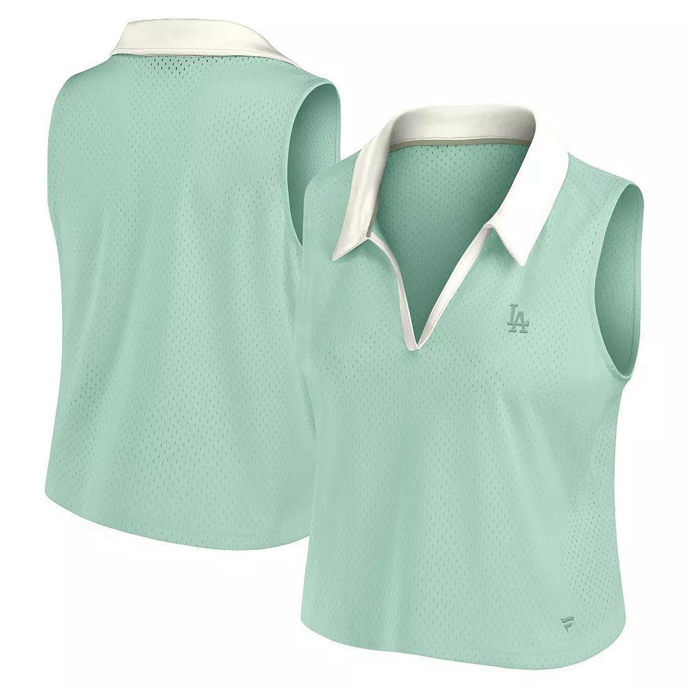 Womens Fanatics Mint Los Angeles Dodgers Studio Wellness V-Neck Tank Top Product Image