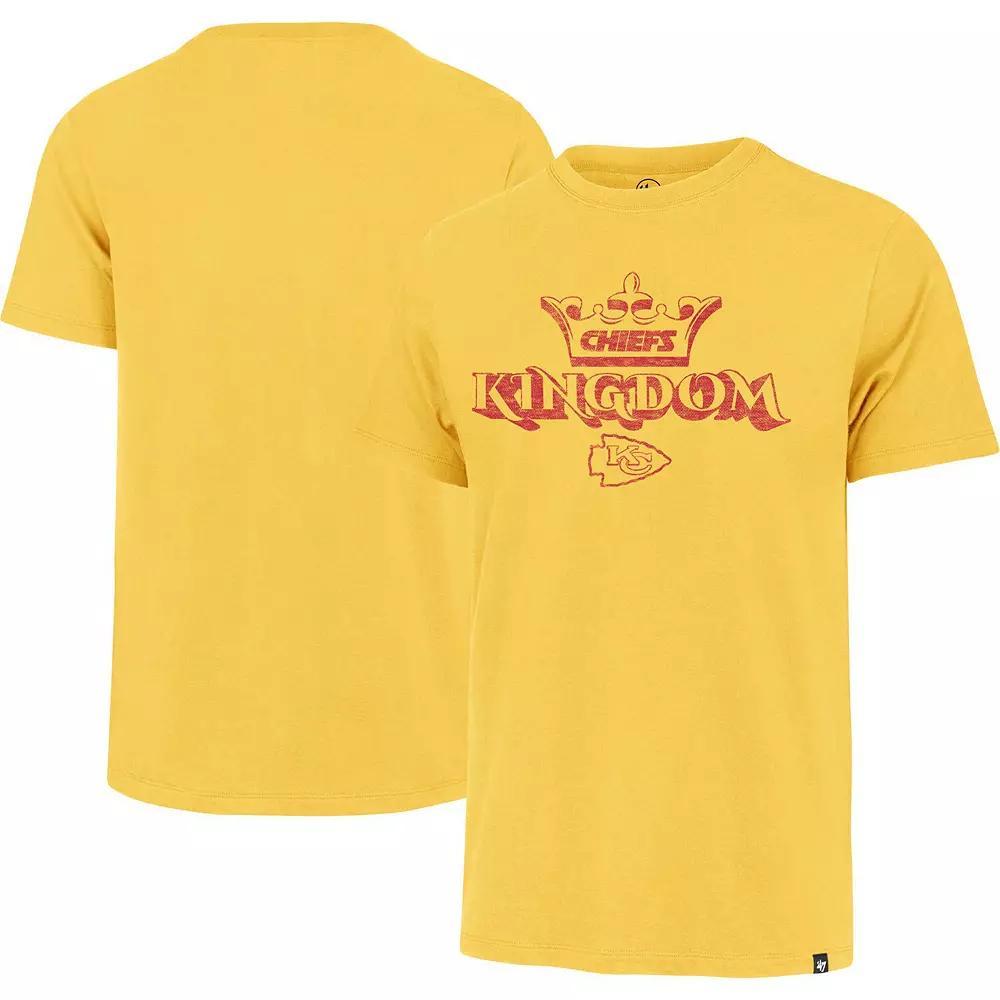 Men's '47 Gold Kansas City Chiefs Chiefs Kingdom Regional Franklin T-Shirt, Size: Large Product Image