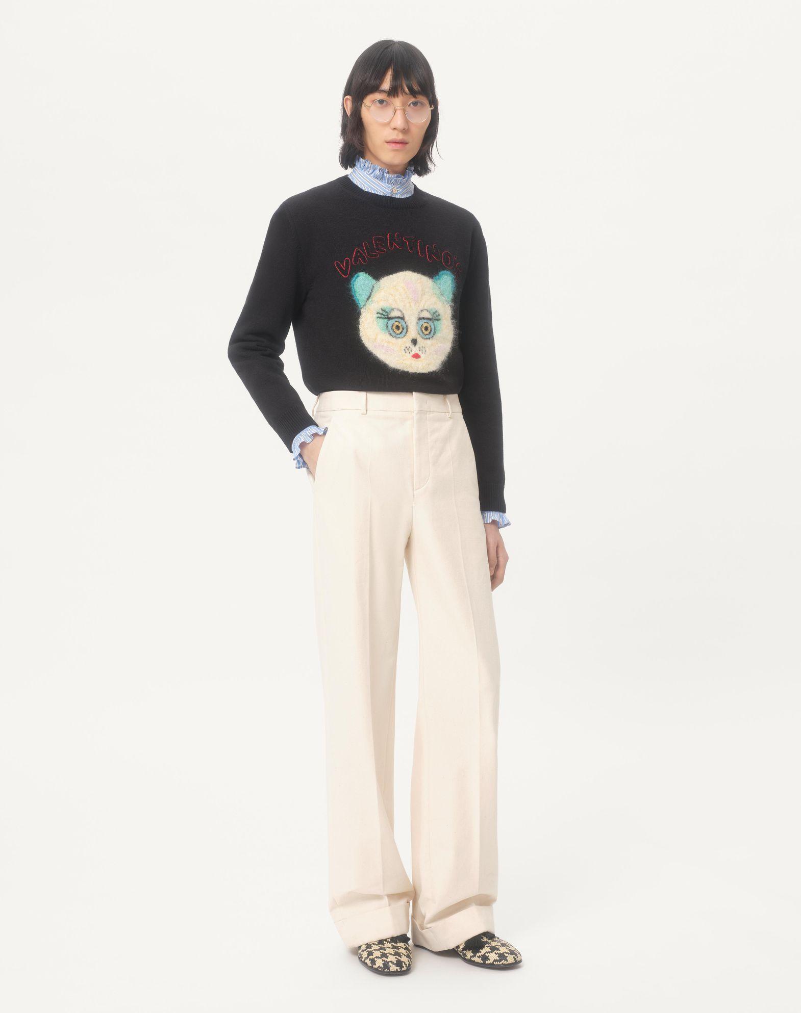 Cuffed Cotton Canvas Pants Product Image
