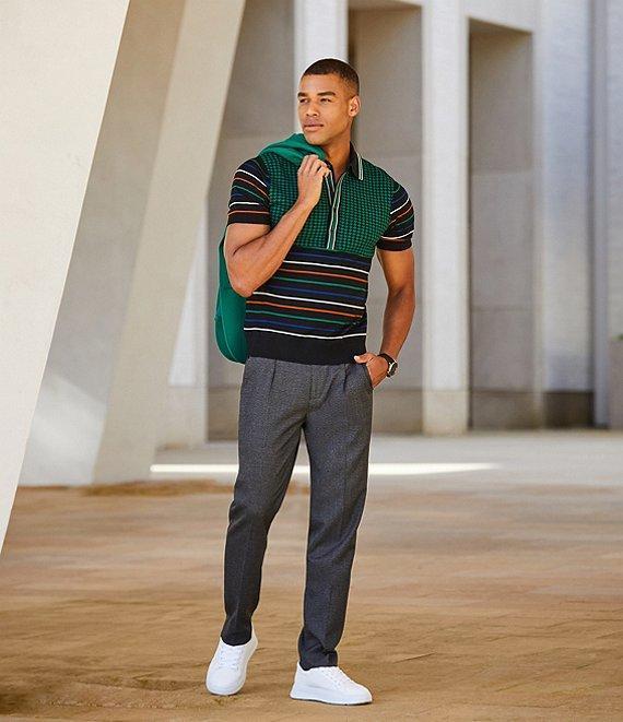 Murano Prehistoric Prep Collection Lucas Carrot-Fit Suit Separates Pleated Dress Pants Product Image