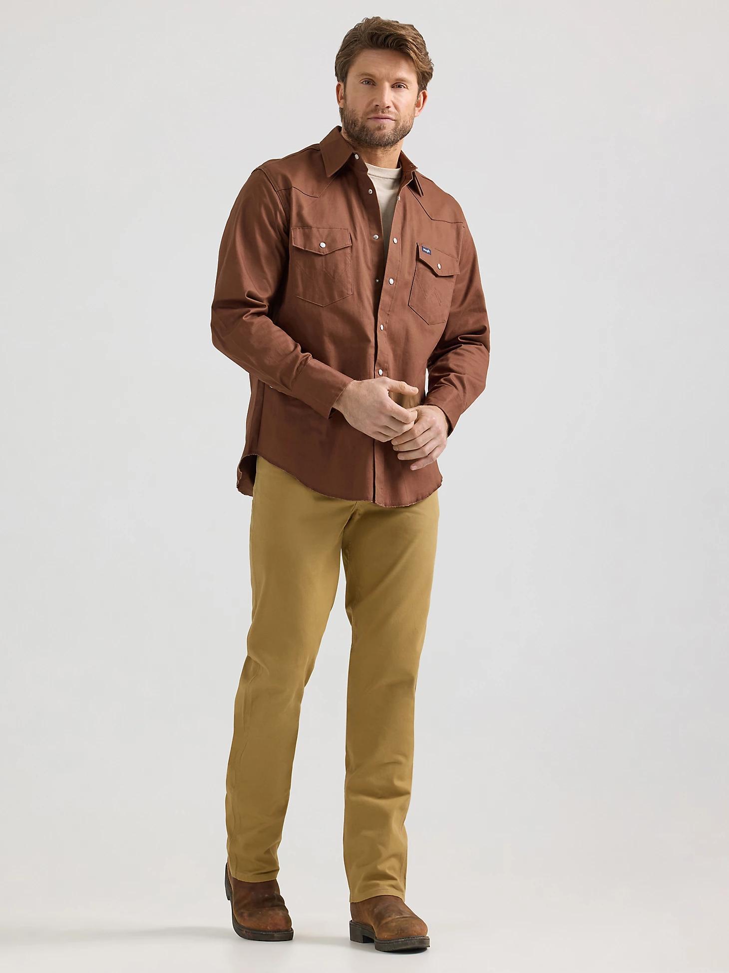 Premium Performance Tough Comfort Cowboy Cut® Regular Fit Canvas Jean | Men's JEANS | Wrangler® Product Image