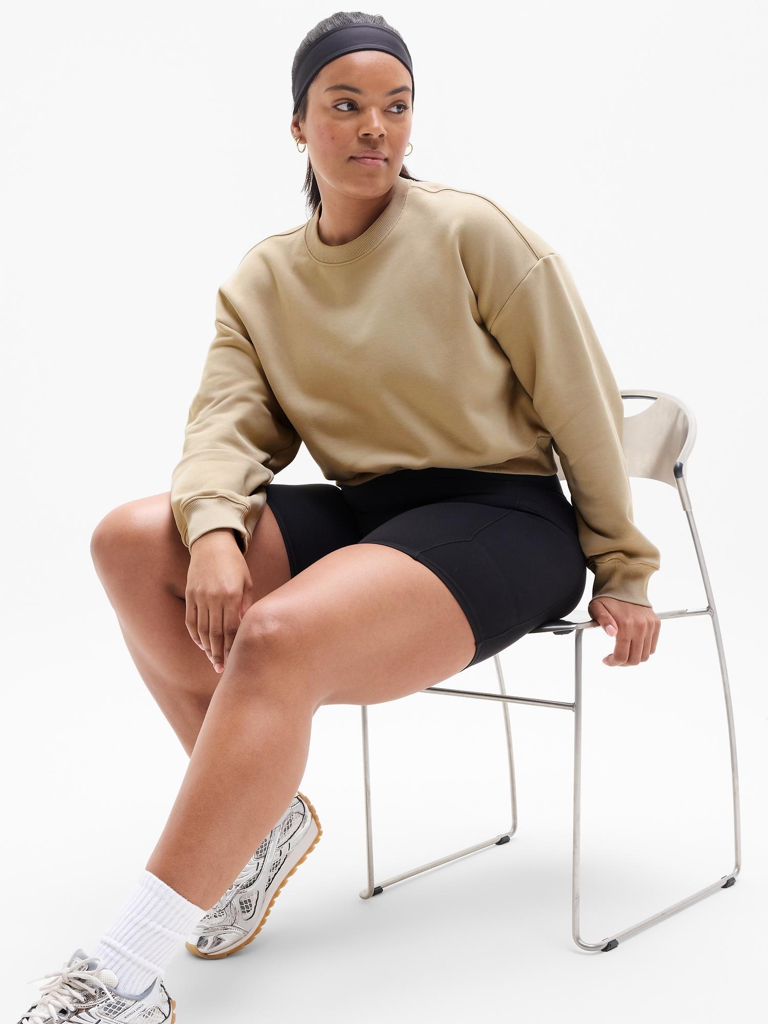 Heavyweight Terry Crop Crew Sweatshirt Product Image