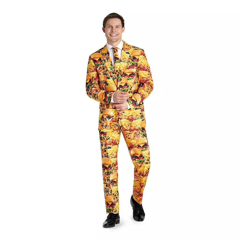 Men's Suitmeister Slim-Fit Snack Master Suit & Tie Set, Size: Medium, Miscellaneous Product Image
