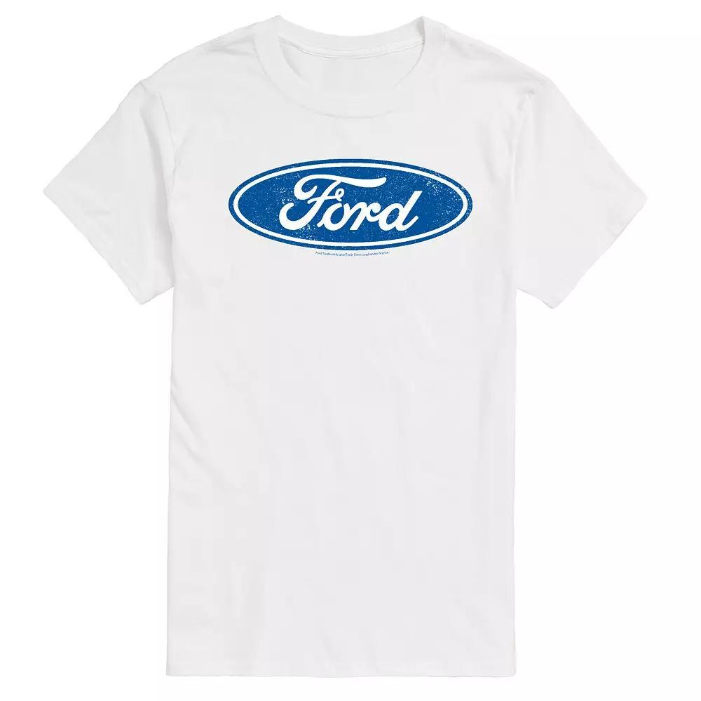 Men's Ford Vintage Logo Graphic Tee, Size: XXL, White Product Image