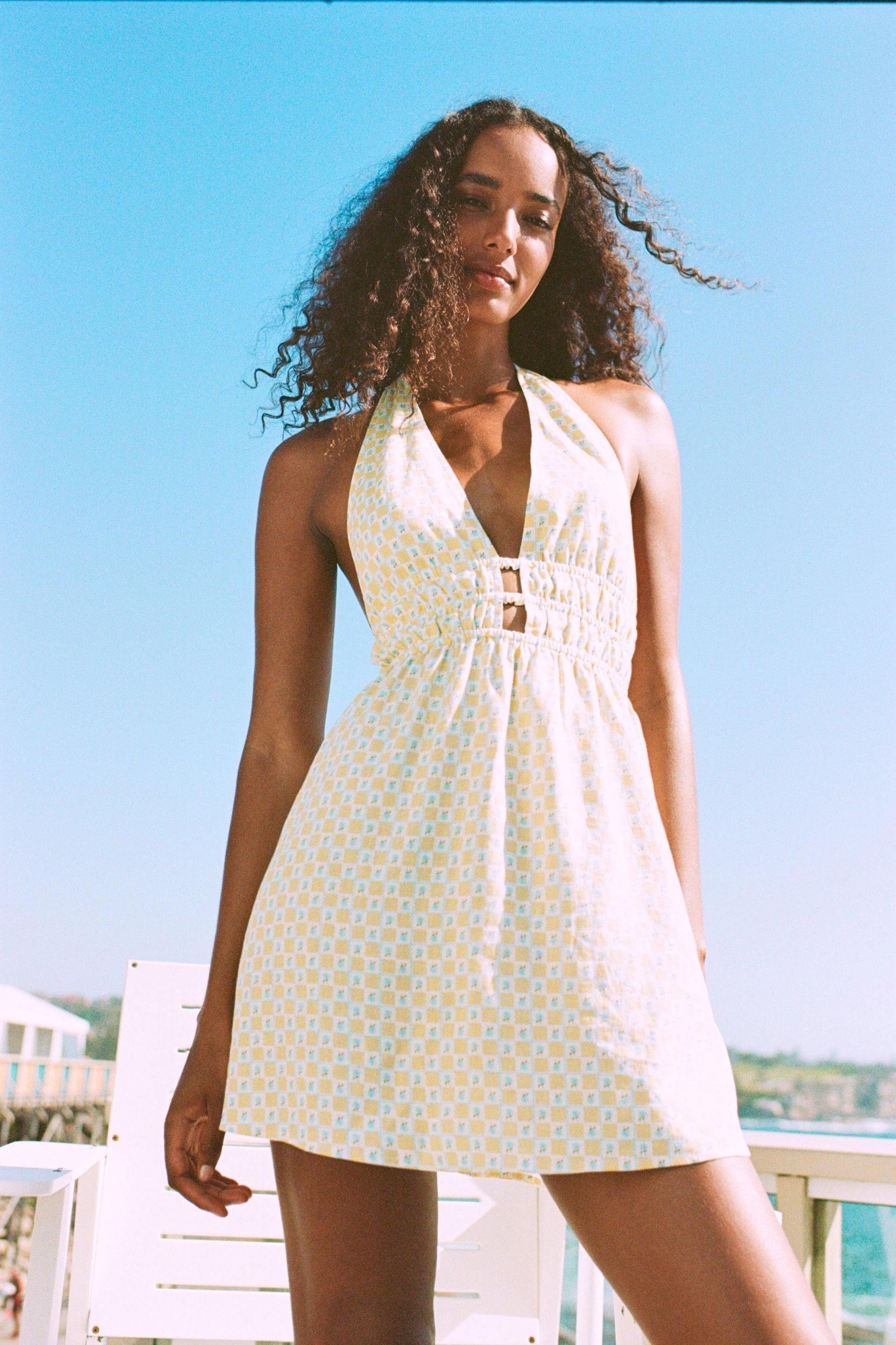 Haven Halter Mini Dress Product Image