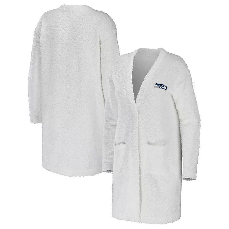 Womens WEAR by Erin Andrews Cream New Orleans Saints Cozy Lounge Cardigan Sweater Product Image
