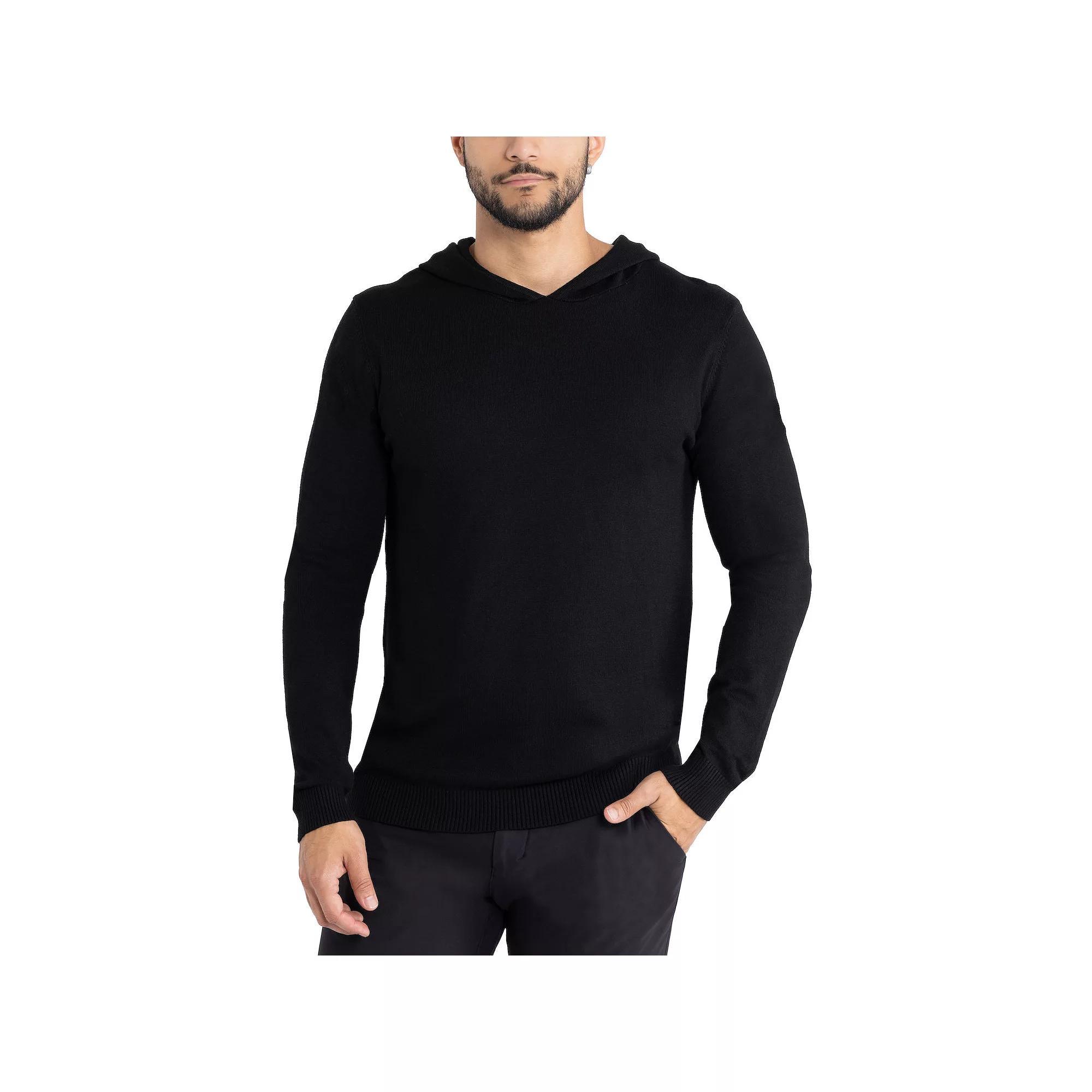 Men's Xray Slim-Fit Hooded Sweater, Size: Medium, Black Product Image