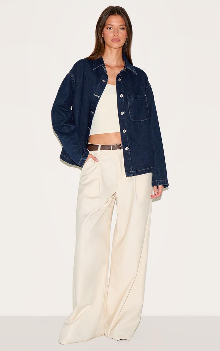 Indigo Long Sleeve Denim Shirt Product Image