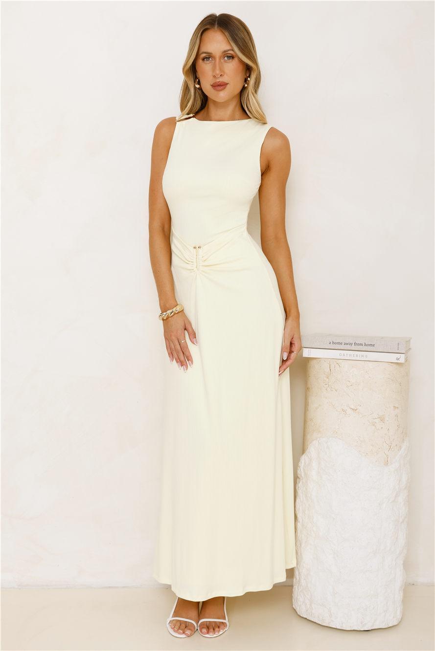 Morning Dew Maxi Dress Yellow Product Image