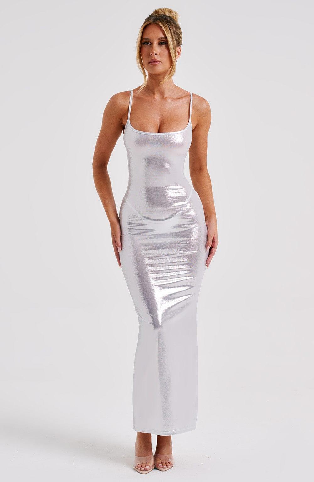 Kyranni Maxi Dress - Silver Product Image