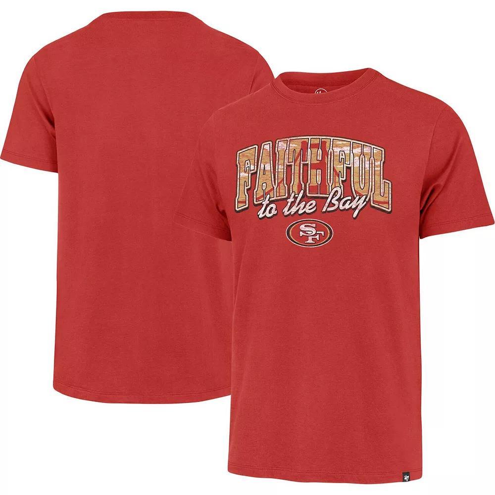 Men's '47 Scarlet San Francisco 49ers Regional Franklin T-Shirt, Size: Large, Red Product Image