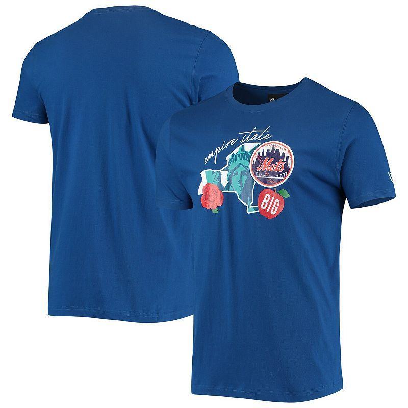 Men's New Era Royal New York Mets City Cluster T-Shirt, Size: XL, Blue Product Image