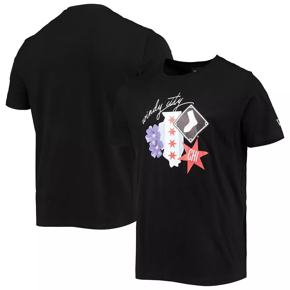 Men's New Era Black Chicago White Sox City Cluster T-Shirt, Size: XL Product Image