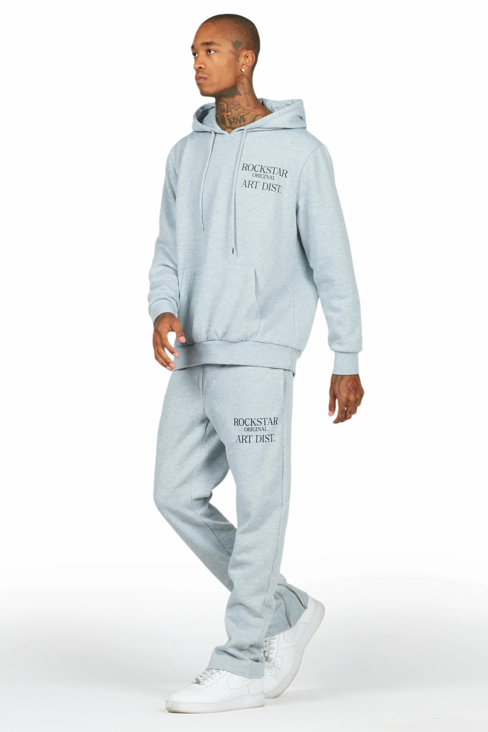 Briggs Heather Grey Hoodie/Slim Fit Track Set Male Product Image