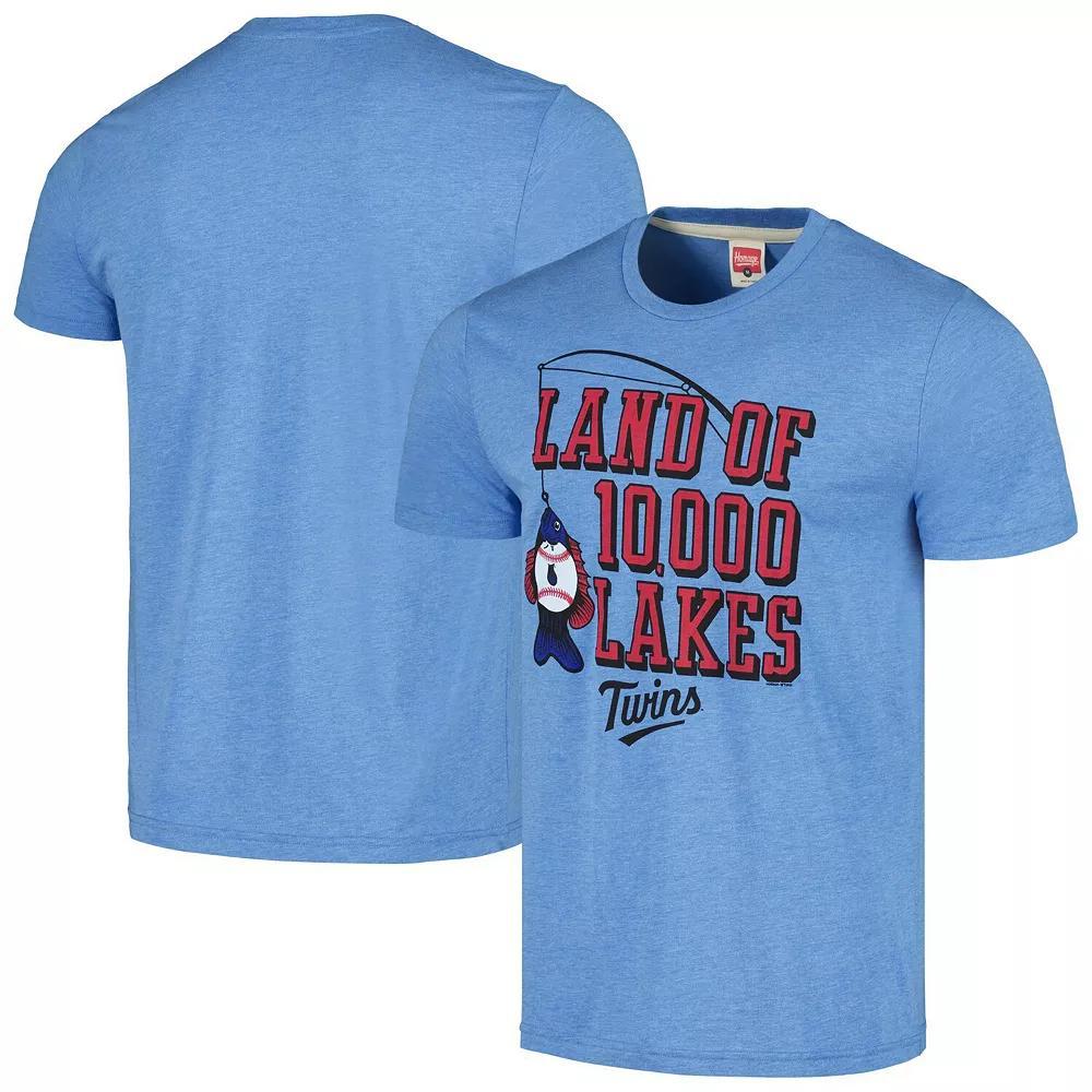 Men's Homage  Light Blue Minnesota Twins Land of 10,000 Lakes Hyper Local Tri-Blend T-Shirt, Size: XL Product Image