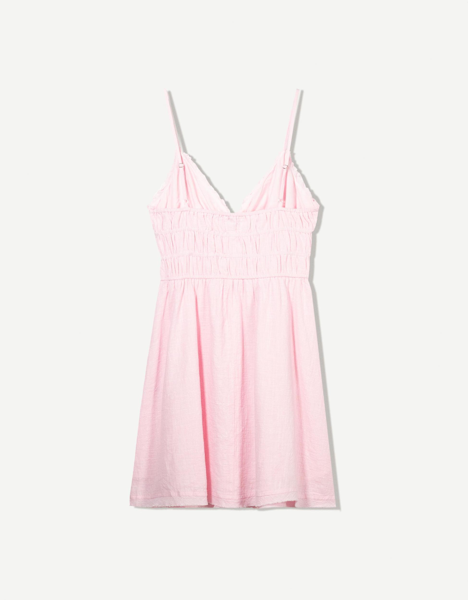 Ruffled rustic mini dress Product Image