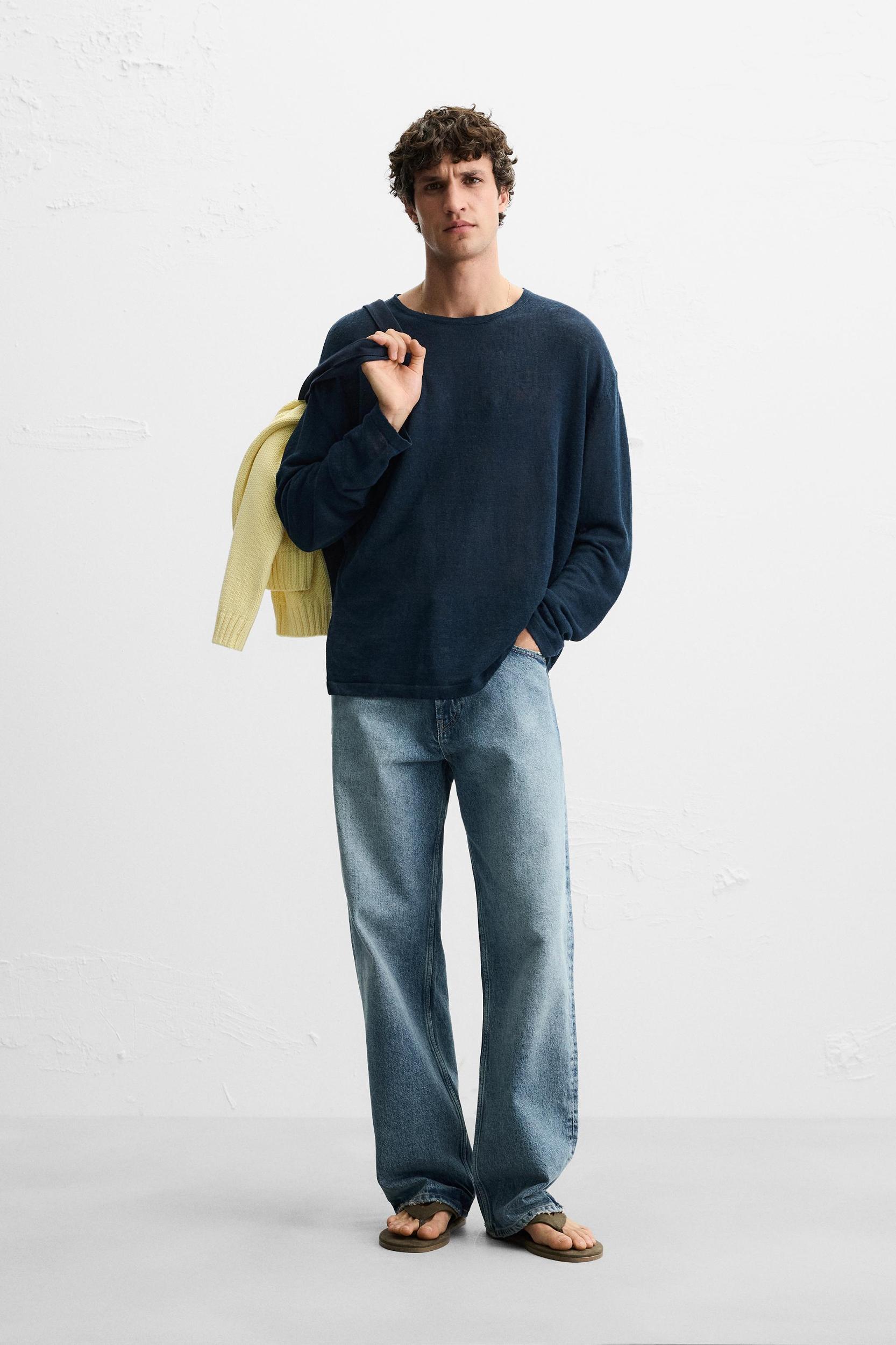100% LINEN SWEATER Product Image