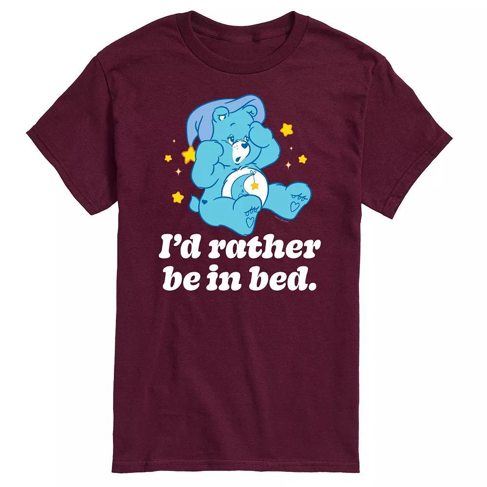 Big & Tall Care Bears Rather Be In Bed Graphic Tee, Mens Blue Product Image