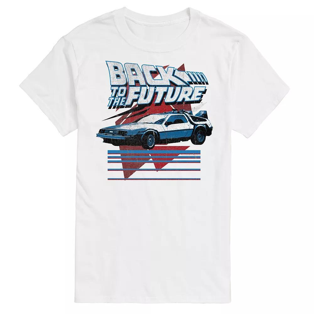 Big & Tall Back to the Future Retro Delorean Graphic Tee, Mens Product Image