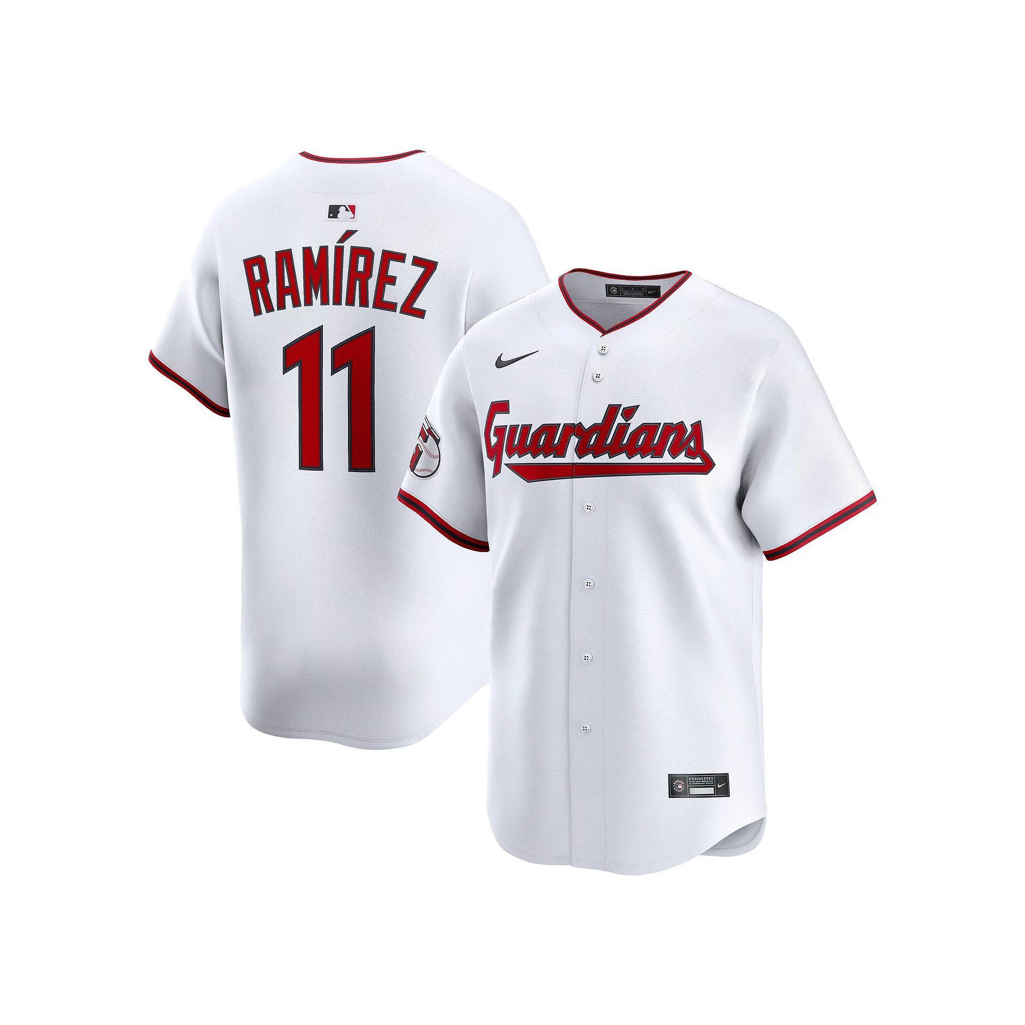 Men's Nike Jose Ramirez White Cleveland Guardians Home Limited Jersey, Size: Medium, Grd White Product Image