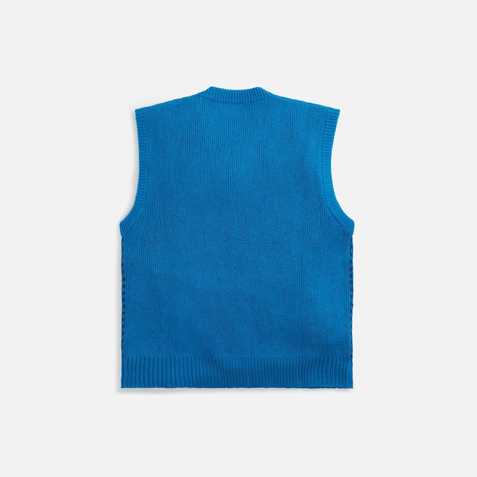 Marni V-Neck Sweater - Blue Male Product Image