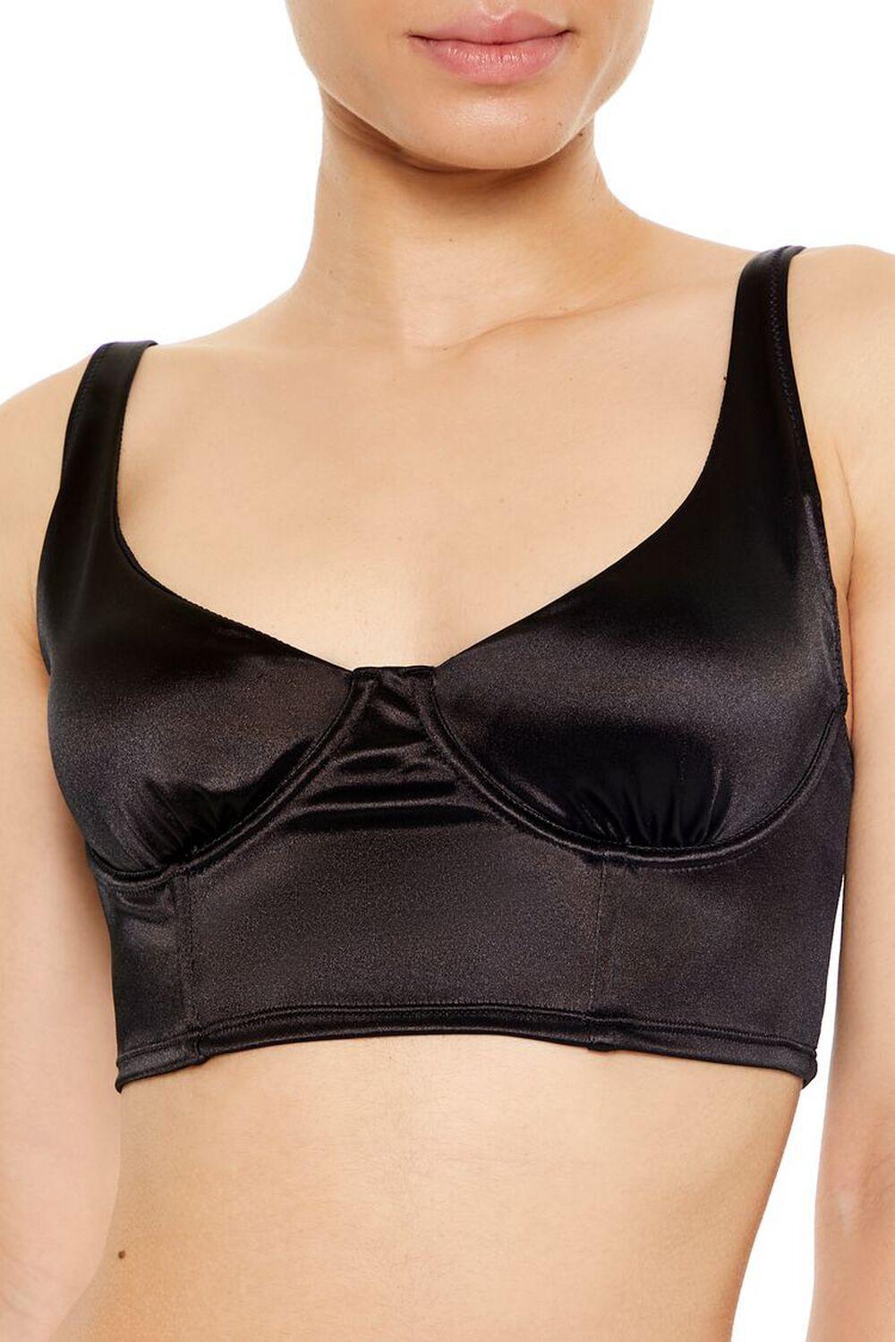 Satin Hook-and-Eye Bra | Forever 21 Product Image