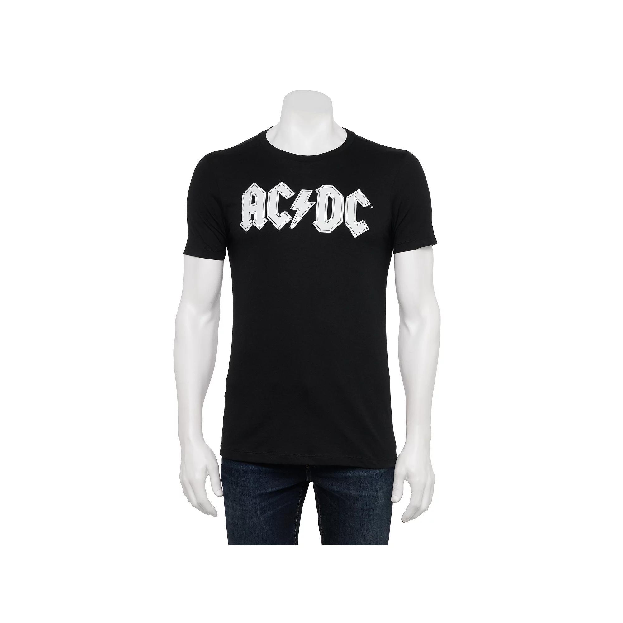 Men's AC/DC Logo Tee, Size: Small, Black Product Image
